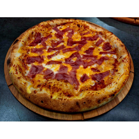 Sonkás - Cheddar sajtos pizza
